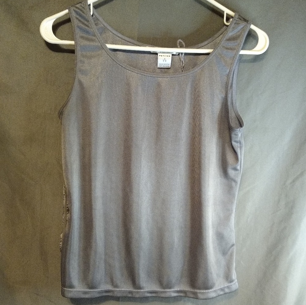 Nygard Collection Gray Sleeveless Tank Top